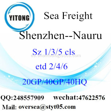 Flete mar del puerto de Shenzhen a Nauru